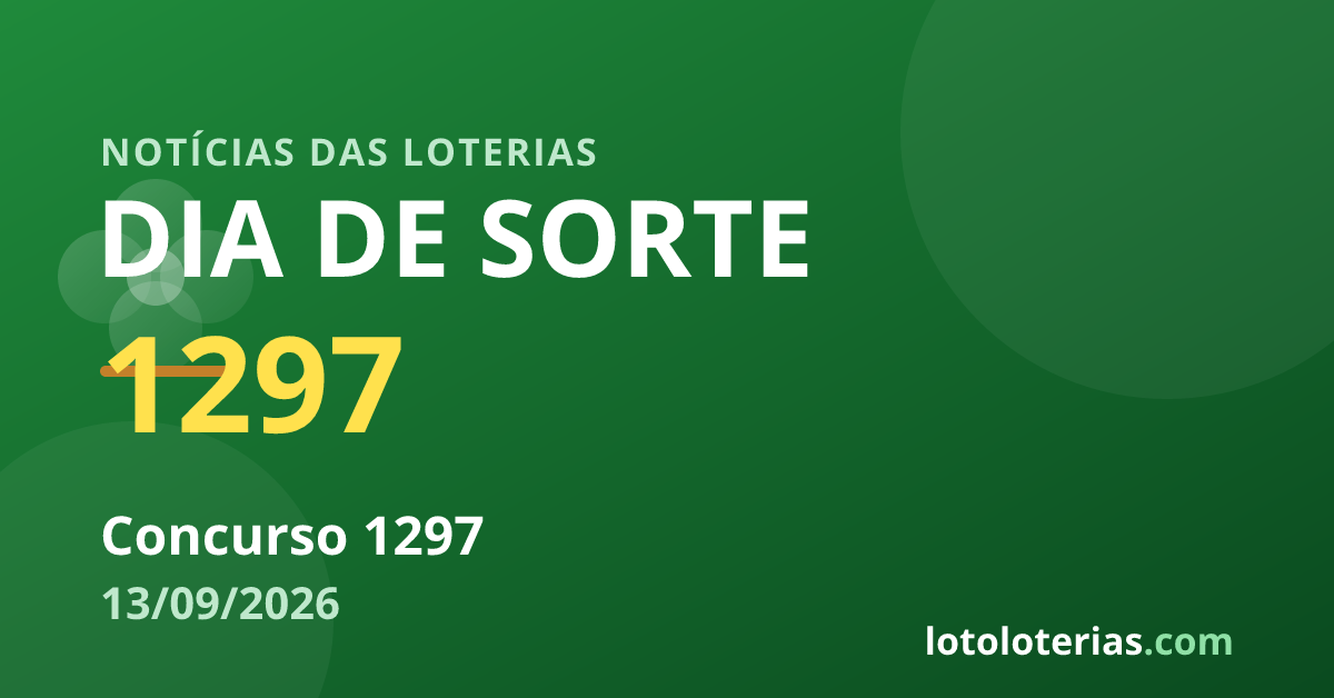 Ícone da Dia de Sorte para o concurso 1297