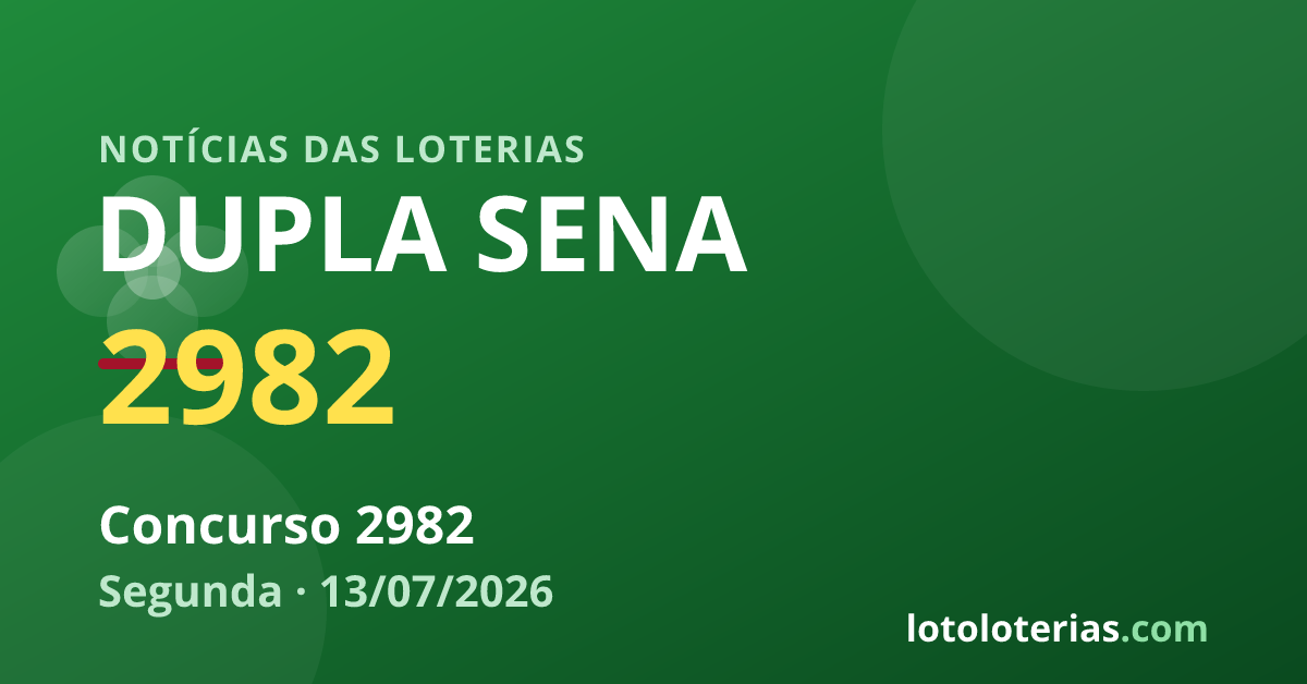 Imagem ilustrativa sobre a loteria Dupla Sena