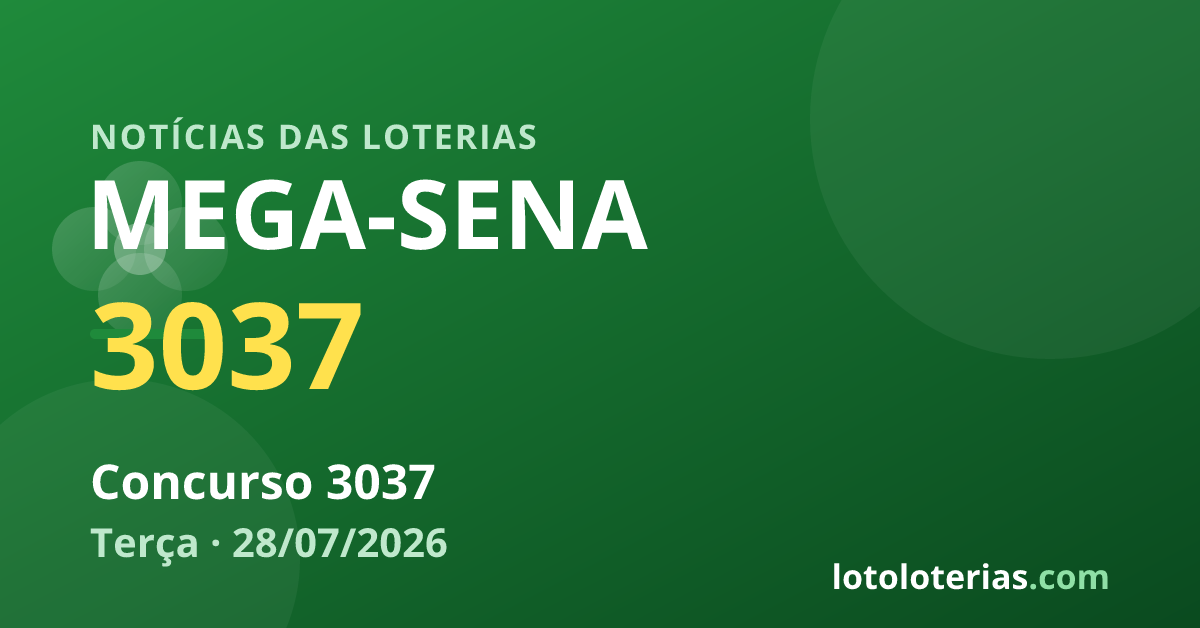 Imagem representativa da loteria Mega-Sena