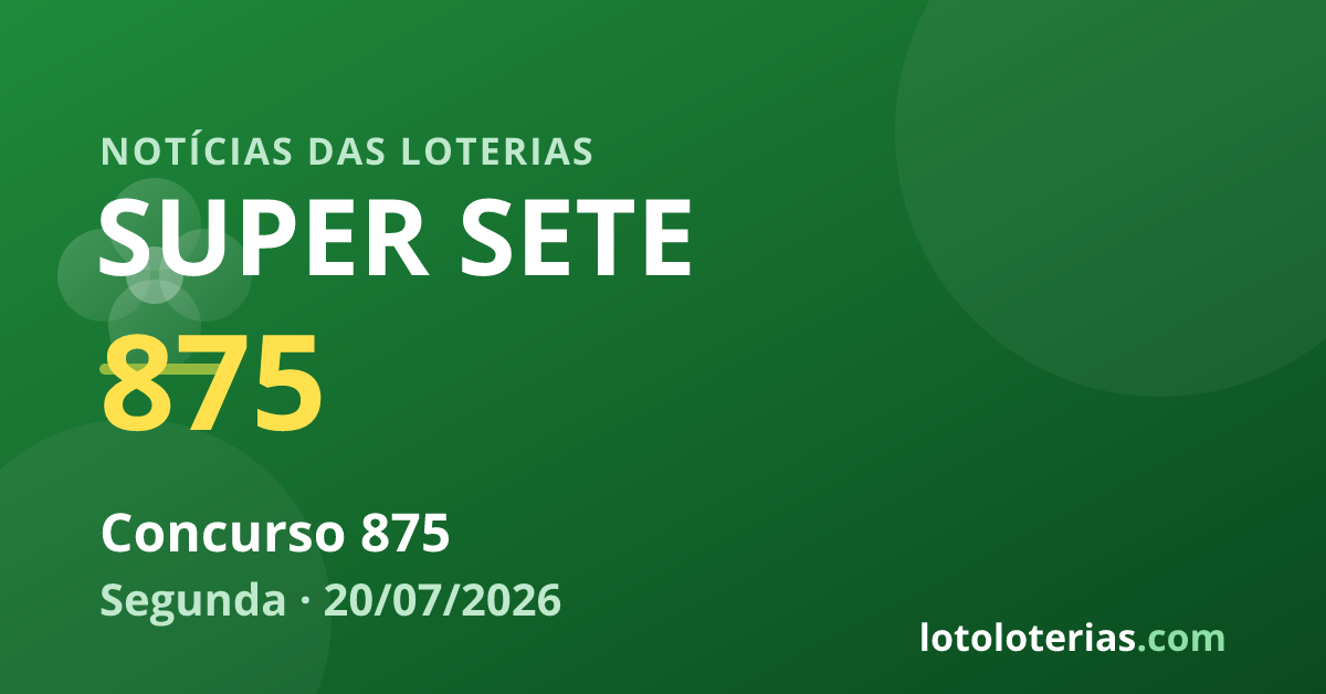 Imagem ilustrativa do sorteio da Super Sete