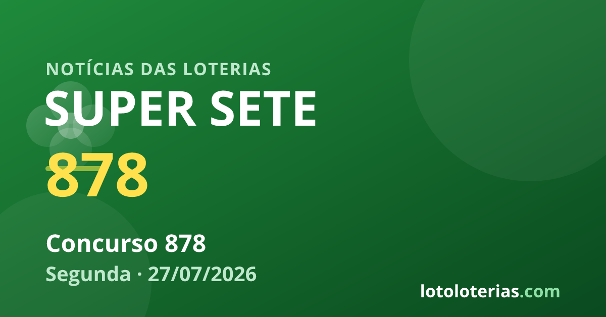 Imagem ilustrativa da loteria Super Sete